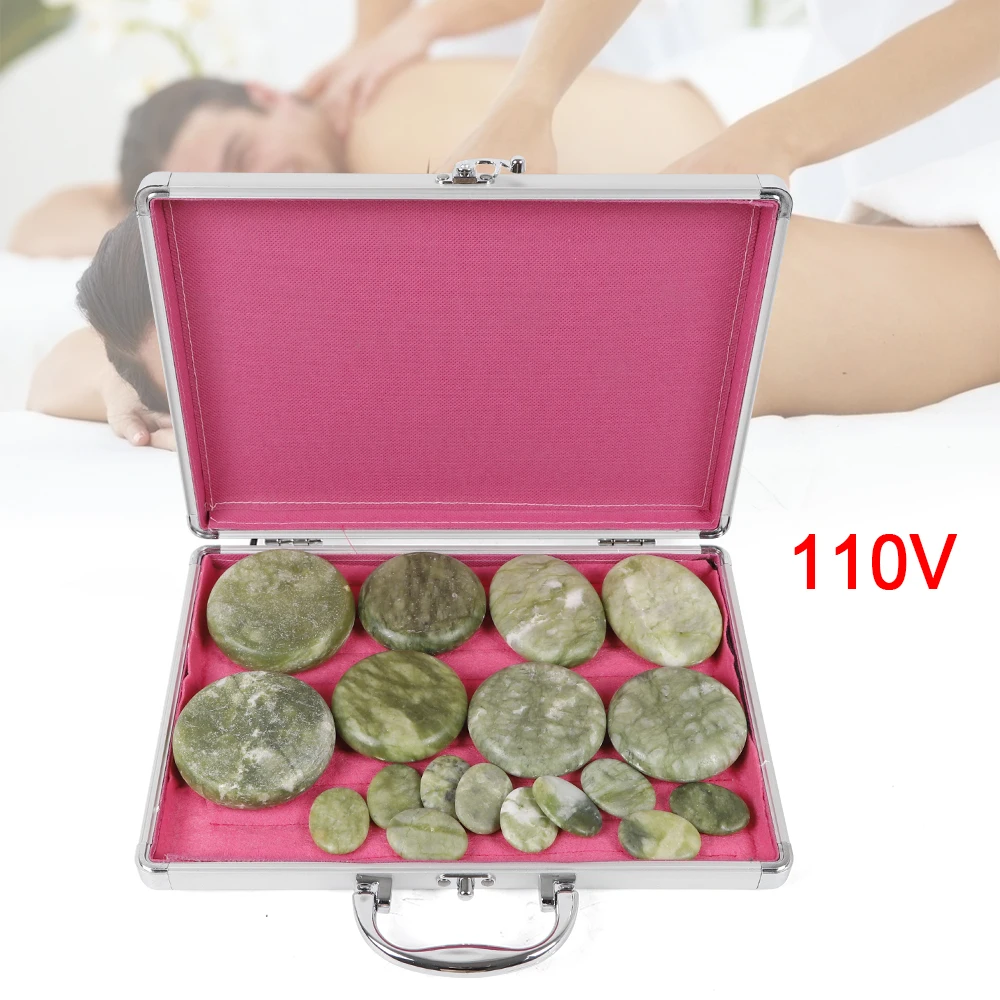 16pcs Natural Jade Hot Massage Stones Kit Heated Warmer for SPA Therapy Healing Rocks Set
16pcs Natural Jade Hot Massage Stones Kit Heated Warmer for SPA Therapy Healing Rocks Set