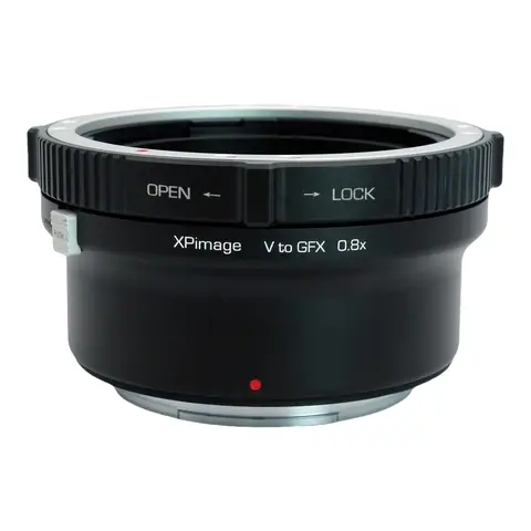 XPIMAGE Hız Arttırıcı 0.8X Optik Odak Düşürücü Adaptör Hasselblad V Lens ile Fujifilm GFX Kameralarla Uyumlu GFX50 GFX100