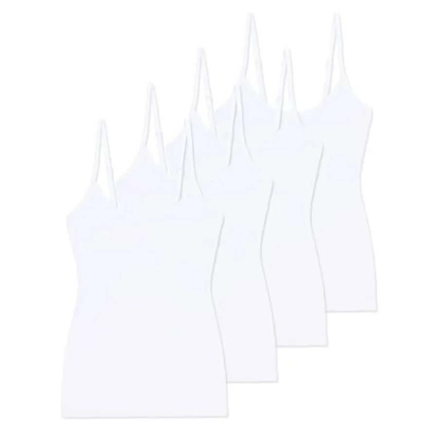 Comfneat Women's 4-Pack Slim-Fit Camisoles Cotton Adjustable Spaghetti Strap Top Underwear
Comfneat Women's 4-Pack Slim-Fit Camisoles Cotton Adjustable Spaghetti Strap Top Underwear