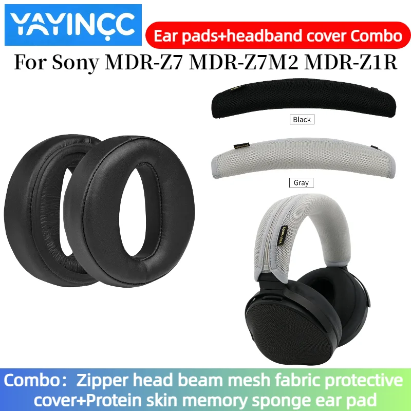 YAYINCC Replacement Protein skin Ear pads+Zipper headband cover Combo For Sony MDR-Z7 MDR-Z7M2 MDR-Z1R Headphones Repair Parts
YAYINCC Replacement Protein skin Ear pads+Zipper headband cover Combo For Sony MDR-Z7 MDR-Z7M2 MDR-Z1R Headphones Repair Parts