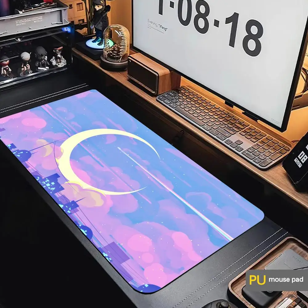 Cute Moon Mousepad PU Leather Large Anti Slip Table Mat High End Quality, Light Luxury Table Mats Mousepad Gamer Wrist Rest Mat
Cute Moon Mousepad PU Leather Large Anti Slip Table Mat High End Quality, Light Luxury Table Mats Mousepad Gamer Wrist Rest Mat