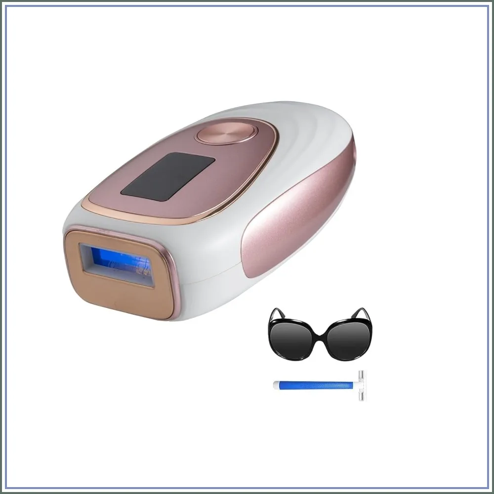 IPL Laser Hair Removal with Ice-Cooling for Painless & Long-Lasting Results, At-Home Device for Body & Face, Rose Gold
IPL Laser Hair Removal with Ice-Cooling for Painless & Long-Lasting Results, At-Home Device for Body & Face, Rose Gold