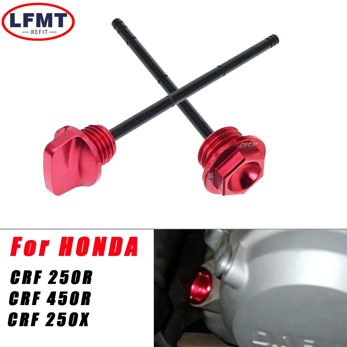 Motorcycle Accessories Red Aluminum Oil Dipstick Gauge Plugs For HONDA CRF250R CRF250X CRF450R 2004-2016 2017 Dirt Pit Bike
Motorcycle Accessories Red Aluminum Oil Dipstick Gauge Plugs For HONDA CRF250R CRF250X CRF450R 2004-2016 2017 Dirt Pit Bike