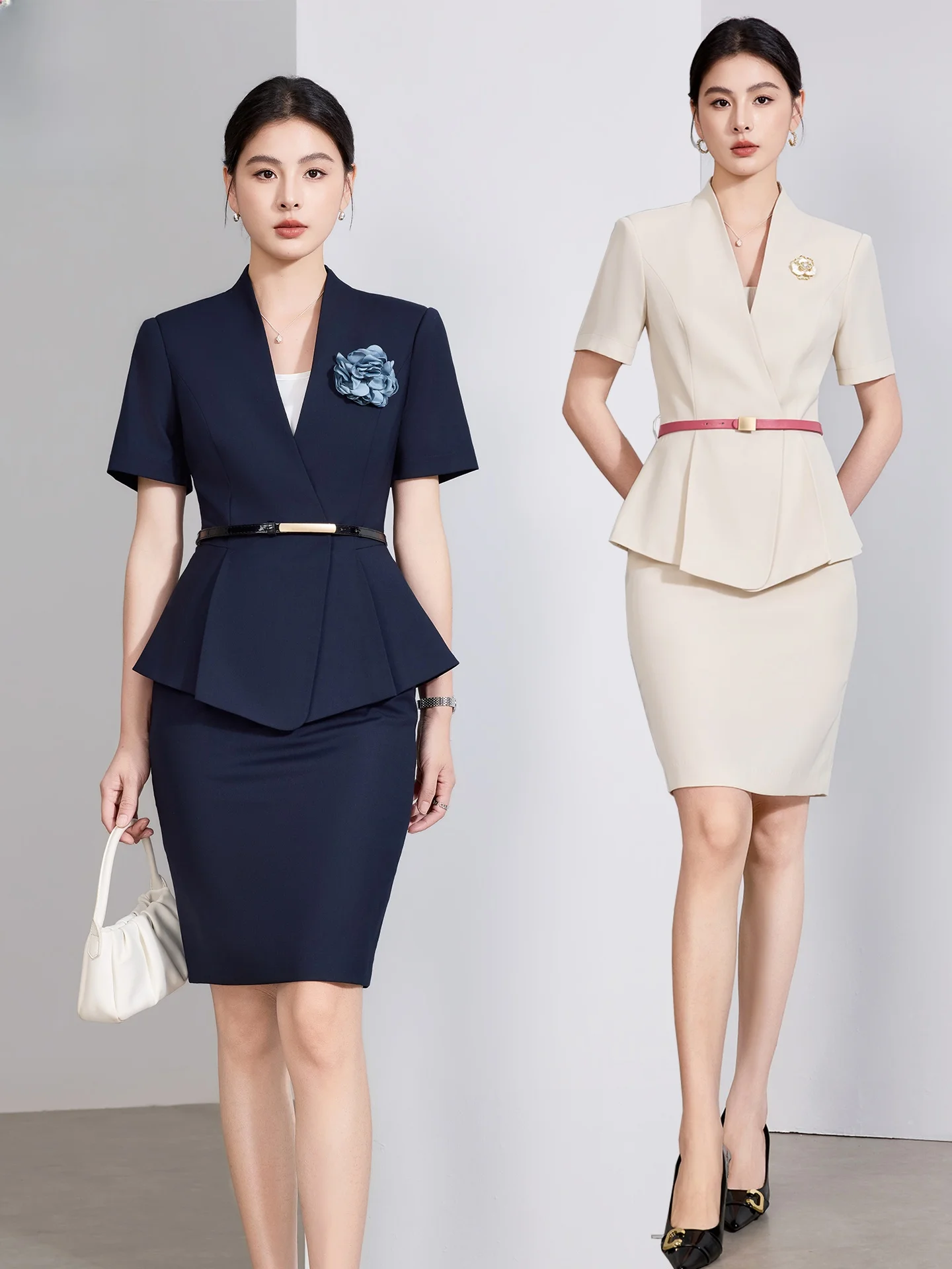 High-End Short-Sleeve Business Suit Set for Women Summer Thin Medical Beauty Plastic Surgery Clinic Uniform Jewelry Store Wor...
High-End Short-Sleeve Business Suit Set for Women Summer Thin Medical Beauty Plastic Surgery Clinic Uniform Jewelry Store Wor...
