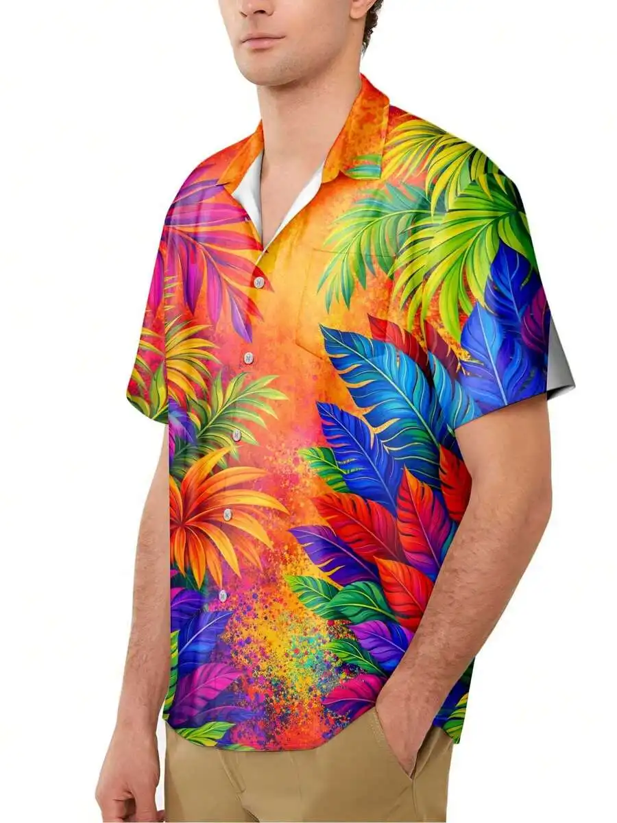 Mens Hawaiian Shirt Short Sleeve Button Down Casual Summer Beach Shirt
Mens Hawaiian Shirt Short Sleeve Button Down Casual Summer Beach Shirt