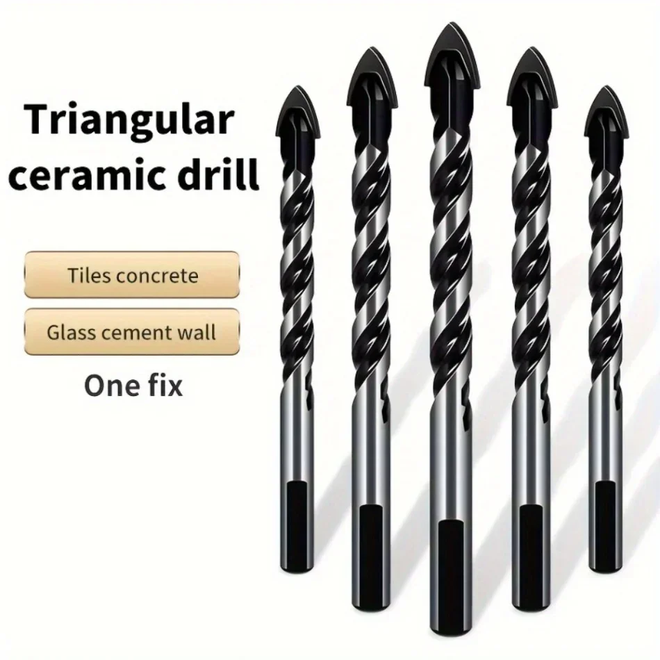 5 шт., набор треугольных сверл для плитки, кирпича, стекла, бетона, керамики, открывалка для отверстий, многофункциональный набор твердосплавных сверл по металлу 3/4/5/6/8 мм 
5 шт., набор треугольных сверл для плитки, кирпича, стекла, бетона, керамики, открывалка для отверстий, многофункциональный набор твердосплавных сверл по металлу 3/4/5/6/8 мм