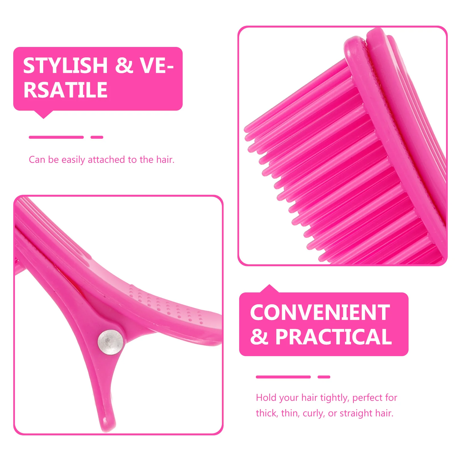 2Pcs Hair Root Clips Plastic Volume Styling Tool for Thick Thin Curly Straight Hair Women's Dry Sectioning
2Pcs Hair Root Clips Plastic Volume Styling Tool for Thick Thin Curly Straight Hair Women's Dry Sectioning