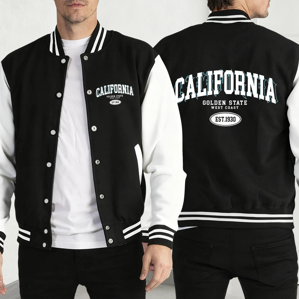 Golocn State California Est Baseball Jersey Men Fashion Loose Jacket Fashion Pullover Menswear Autumn Casual Fleece Clothing
Golocn State California Est Baseball Jersey Men Fashion Loose Jacket Fashion Pullover Menswear Autumn Casual Fleece Clothing