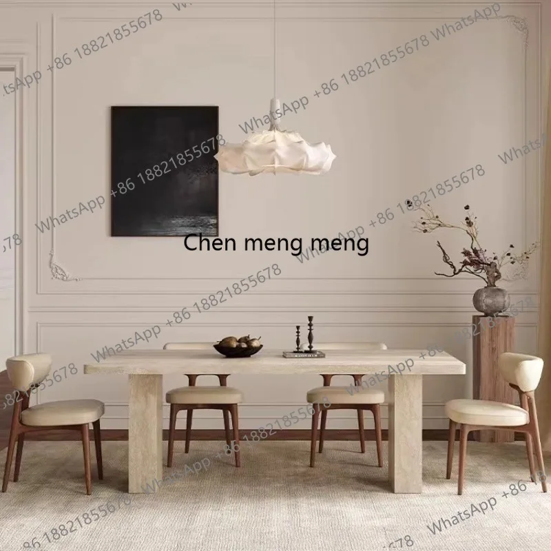 French Retro Rock Slab Dining Tables Modern Designer Dining Room Kitchen Tables Luxury Home Furniture Mesas Redondas
French Retro Rock Slab Dining Tables Modern Designer Dining Room Kitchen Tables Luxury Home Furniture Mesas Redondas