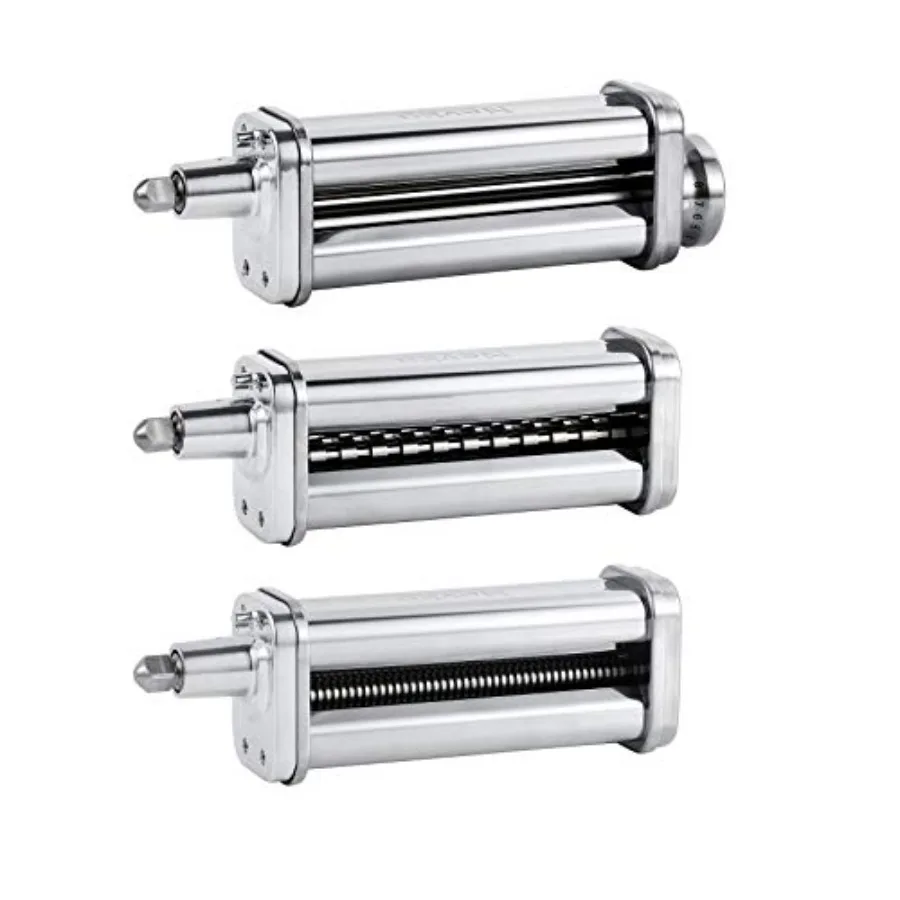 Pasta Maker Attachments Set for all KitchenAid Stand Mixer including Pasta Sheet Roller Spaghetti Cutter Fettuccine Cutter by
Pasta Maker Attachments Set for all KitchenAid Stand Mixer including Pasta Sheet Roller Spaghetti Cutter Fettuccine Cutter by