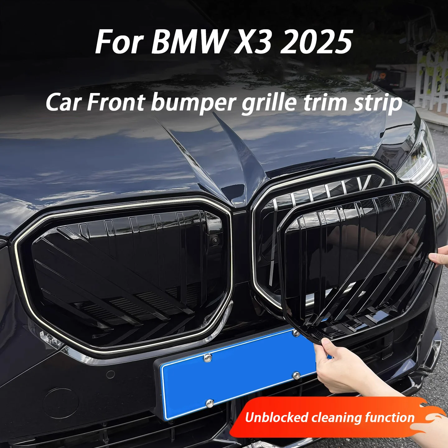 Car Front Central Network For BMW X3 G45 2025 ABS Black Front Bumper Racing Grill Exterior Decoration Sticker Accessories
Car Front Central Network For BMW X3 G45 2025 ABS Black Front Bumper Racing Grill Exterior Decoration Sticker Accessories
