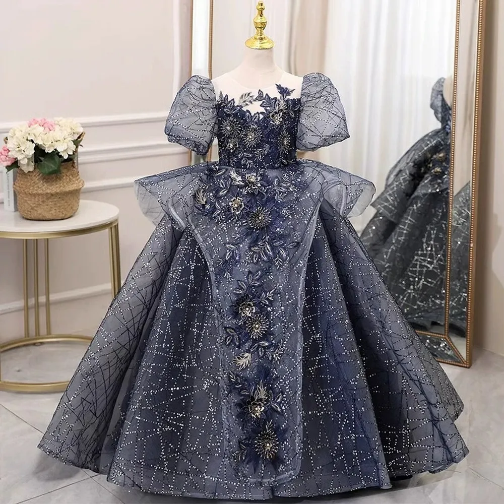 High Quality Navy Blue Princess Special Occasion Flower Girl Dress Wedding Pary Prom Perform Birthday Baby Child Kid Ball Gown
High Quality Navy Blue Princess Special Occasion Flower Girl Dress Wedding Pary Prom Perform Birthday Baby Child Kid Ball Gown