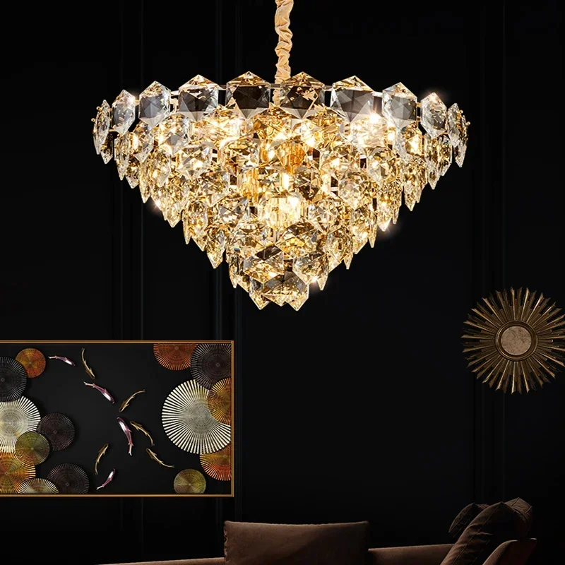 Modern Luxury Crystal Led Chandeliers Lighting Living Dining Room Pendant Lights Home Decor Bedroom Gold Hanging Lamp Luminaire
Modern Luxury Crystal Led Chandeliers Lighting Living Dining Room Pendant Lights Home Decor Bedroom Gold Hanging Lamp Luminaire