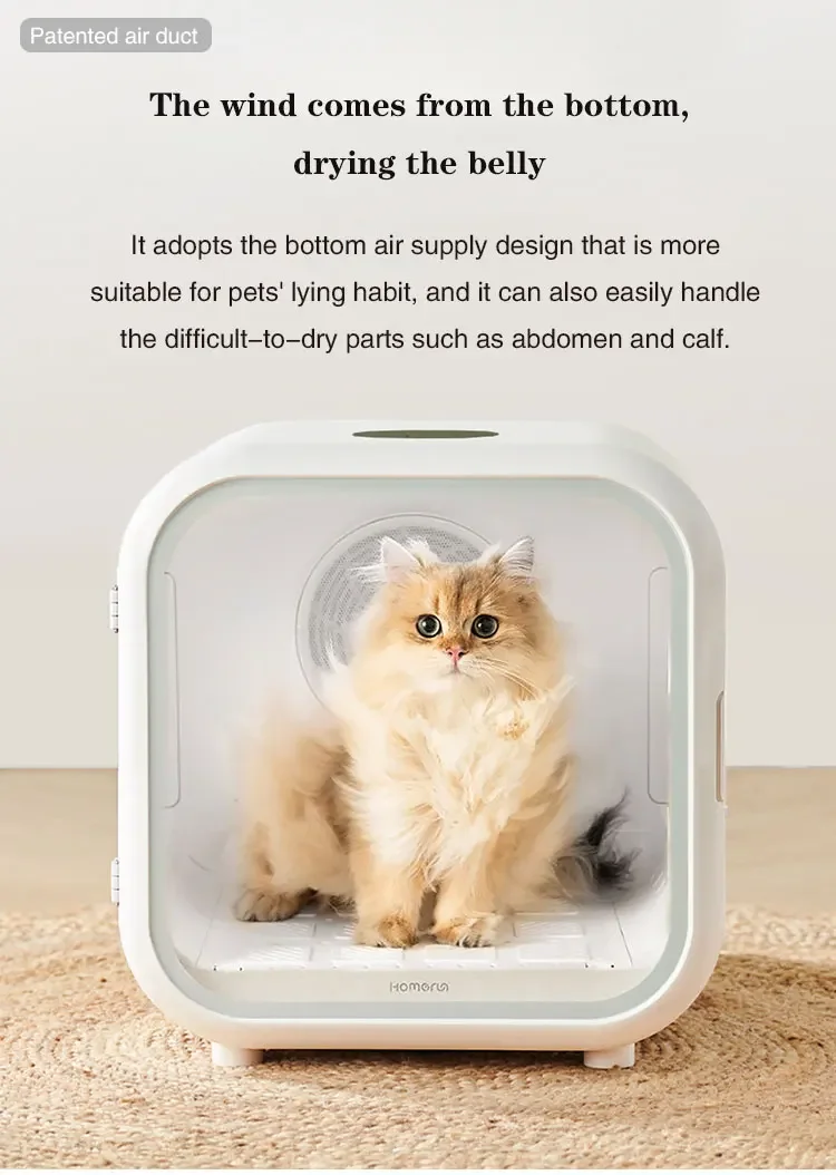 Automatic Smart Pet Hair Drying Box Small Dog Cat Pet Dryer Room Constant Temperature U-shaped Full Air Supply Pet Nest 62L
Automatic Smart Pet Hair Drying Box Small Dog Cat Pet Dryer Room Constant Temperature U-shaped Full Air Supply Pet Nest 62L