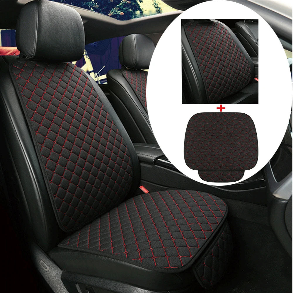 Car Front Seat Linen Mat & Seat Back Cushion Auto Interior Styling Accessories
Car Front Seat Linen Mat & Seat Back Cushion Auto Interior Styling Accessories