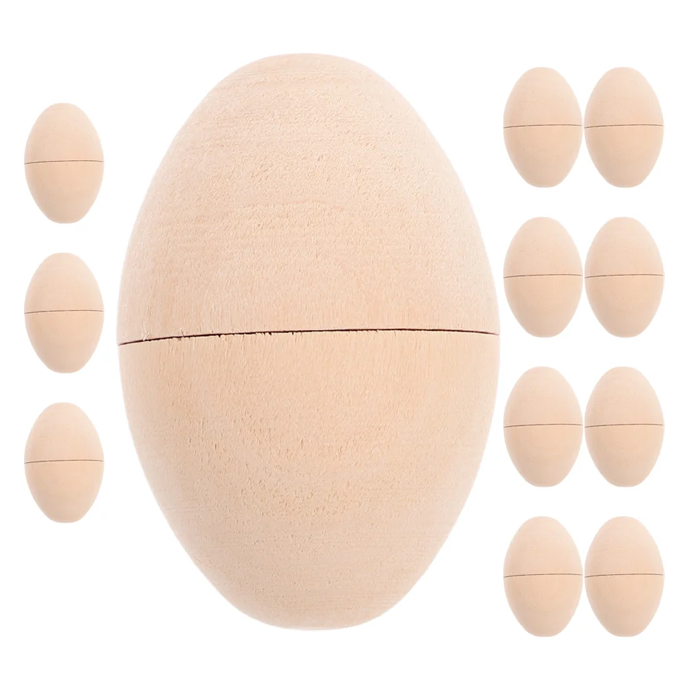 12 Pcs Fillable Paintable Craft Eggs White Embryonated Fake Easter Unfinished Wood
12 Pcs Fillable Paintable Craft Eggs White Embryonated Fake Easter Unfinished Wood