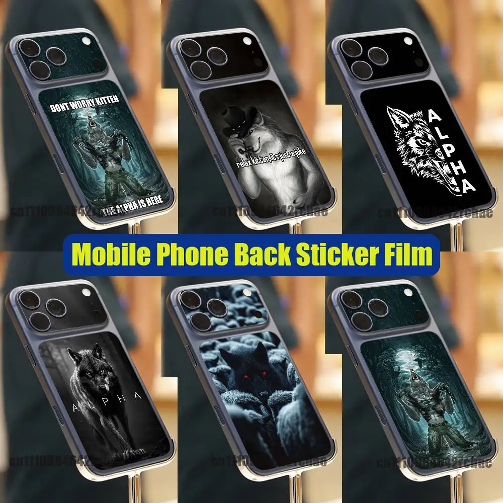 For Sigma Alpha Wolf King Phone Back Film Sticker iPhone 17 Pro Max P PM Decal Skin Wrap Custom Stickers Cover
For Sigma Alpha Wolf King Phone Back Film Sticker iPhone 17 Pro Max P PM Decal Skin Wrap Custom Stickers Cover