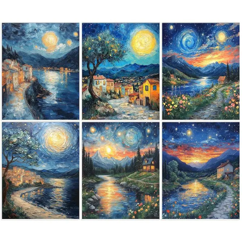 GATYZTORY DIY Painting By Numbers Rural Scenery Kits For Adults Handpainted Art Modern DIY Pictures By Number Home Decoration
GATYZTORY DIY Painting By Numbers Rural Scenery Kits For Adults Handpainted Art Modern DIY Pictures By Number Home Decoration