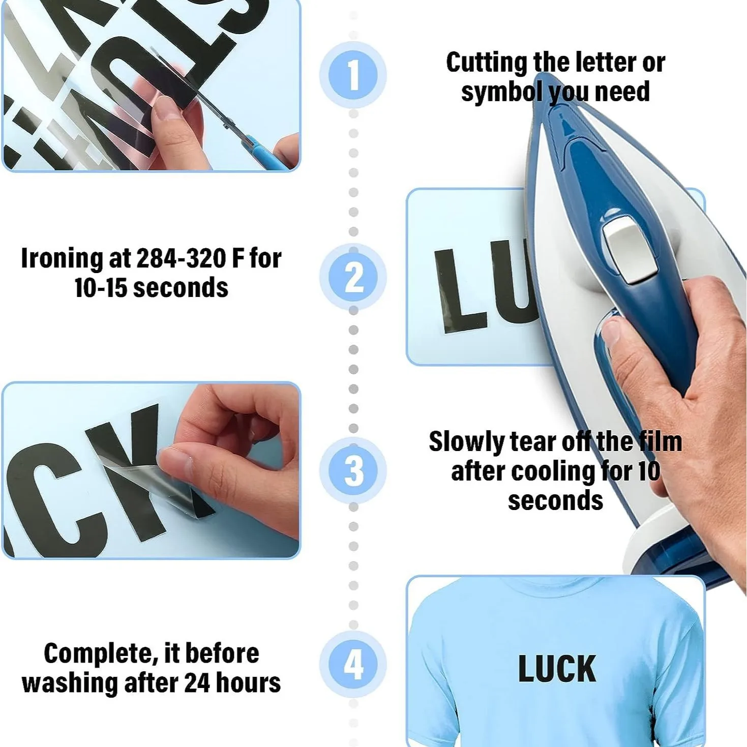 Letter stickers, letter tapes, ironed vinyl letters, heat transfer printing for printing letters on fabric and clothing
Letter stickers, letter tapes, ironed vinyl letters, heat transfer printing for printing letters on fabric and clothing