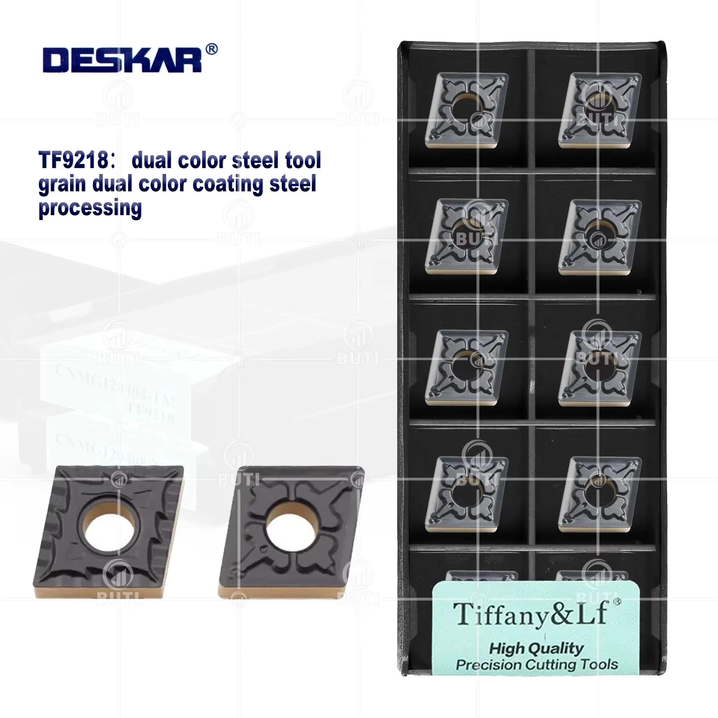 DESKAR 100% Original CNC Machining Center Turning Inserts CNMG120408/CNMG120404-CQ TM TF9218 Two-tone CNC External Turning Tool
DESKAR 100% Original CNC Machining Center Turning Inserts CNMG120408/CNMG120404-CQ TM TF9218 Two-tone CNC External Turning Tool