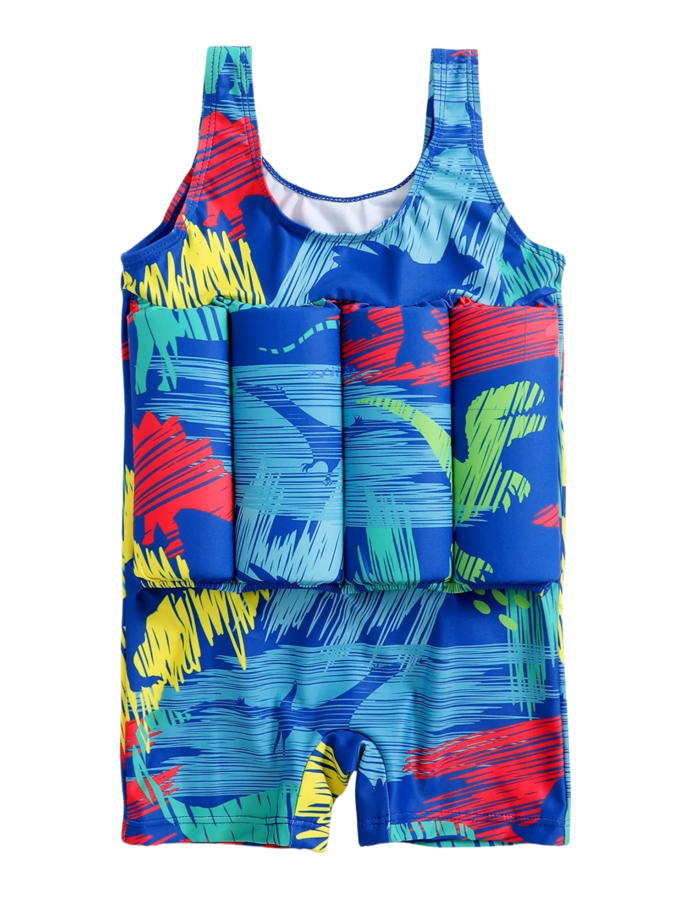 Kids' Float Swimsuit - Adjustable/Removable Buoyancy, Short Sleeve & Shorts, Dinosaur Print, One-Piece, Summer Beach/Swim Sports
Kids' Float Swimsuit - Adjustable/Removable Buoyancy, Short Sleeve & Shorts, Dinosaur Print, One-Piece, Summer Beach/Swim Sports