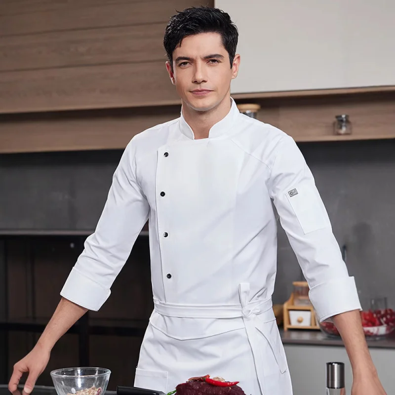 Restaurant, Western restaurant, hotel, cafeteria, hotel chef uniform, long-sleeved baker, pastry chef, steakhouse chef uniformLO
Restaurant, Western restaurant, hotel, cafeteria, hotel chef uniform, long-sleeved baker, pastry chef, steakhouse chef uniformLO