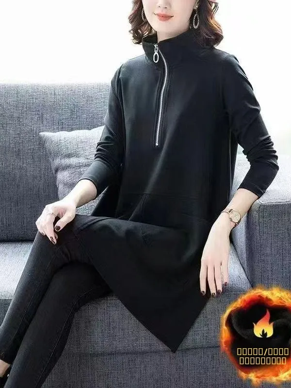 Faionable plus Size Women's Stand Collar Jaet with Fce Autumn Winter New Sle Slimming Top Wide Wife Polyester Fiber
Faionable plus Size Women's Stand Collar Jaet with Fce Autumn Winter New Sle Slimming Top Wide Wife Polyester Fiber