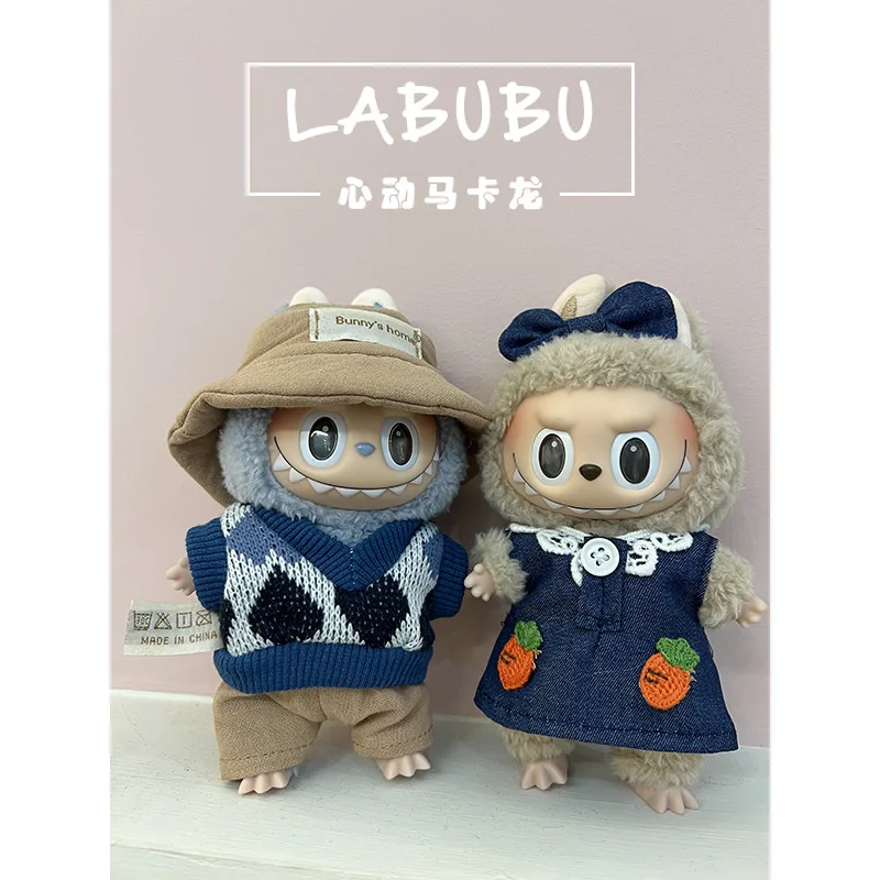 Suitable For 15-17cm Labubu Doll Clothing Party Denim Skirt Casual Suit Clothing Replacement
Suitable For 15-17cm Labubu Doll Clothing Party Denim Skirt Casual Suit Clothing Replacement