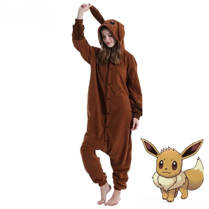 Cosplay Costume Eevee Onesie Pajamas For Halloween Cartoon Christmas Women One-Piece Kigurumi Anime Full Body Pijama
Cosplay Costume Eevee Onesie Pajamas For Halloween Cartoon Christmas Women One-Piece Kigurumi Anime Full Body Pijama