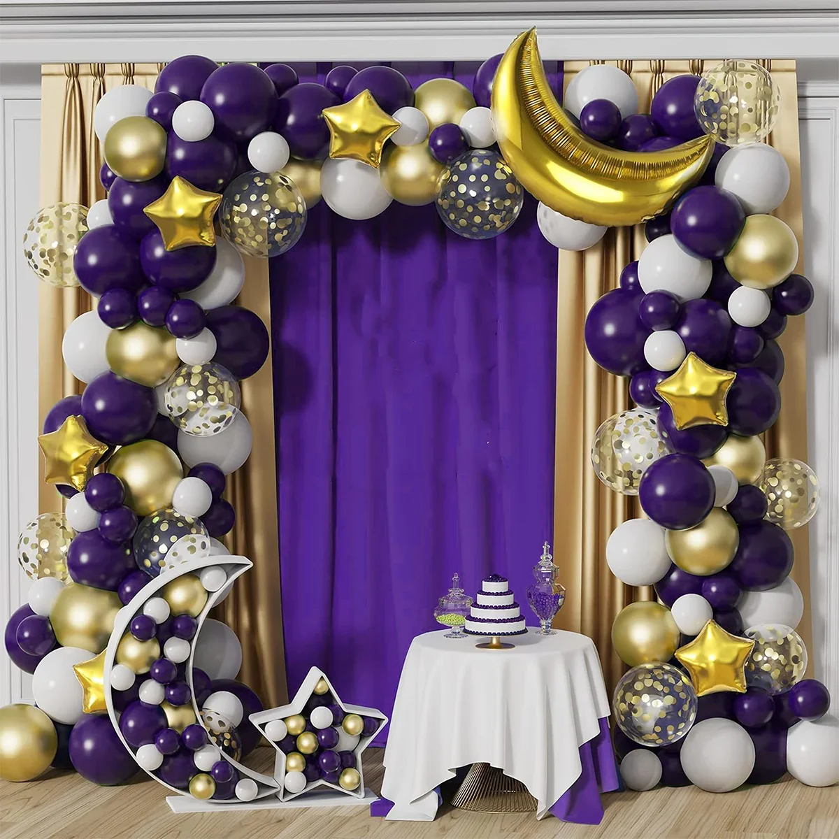 141 pcs 5,10,12,18 inch latex balloon arch kit multiple colors party decoration balloons,used to decorate birthday parties
141 pcs 5,10,12,18 inch latex balloon arch kit multiple colors party decoration balloons,used to decorate birthday parties