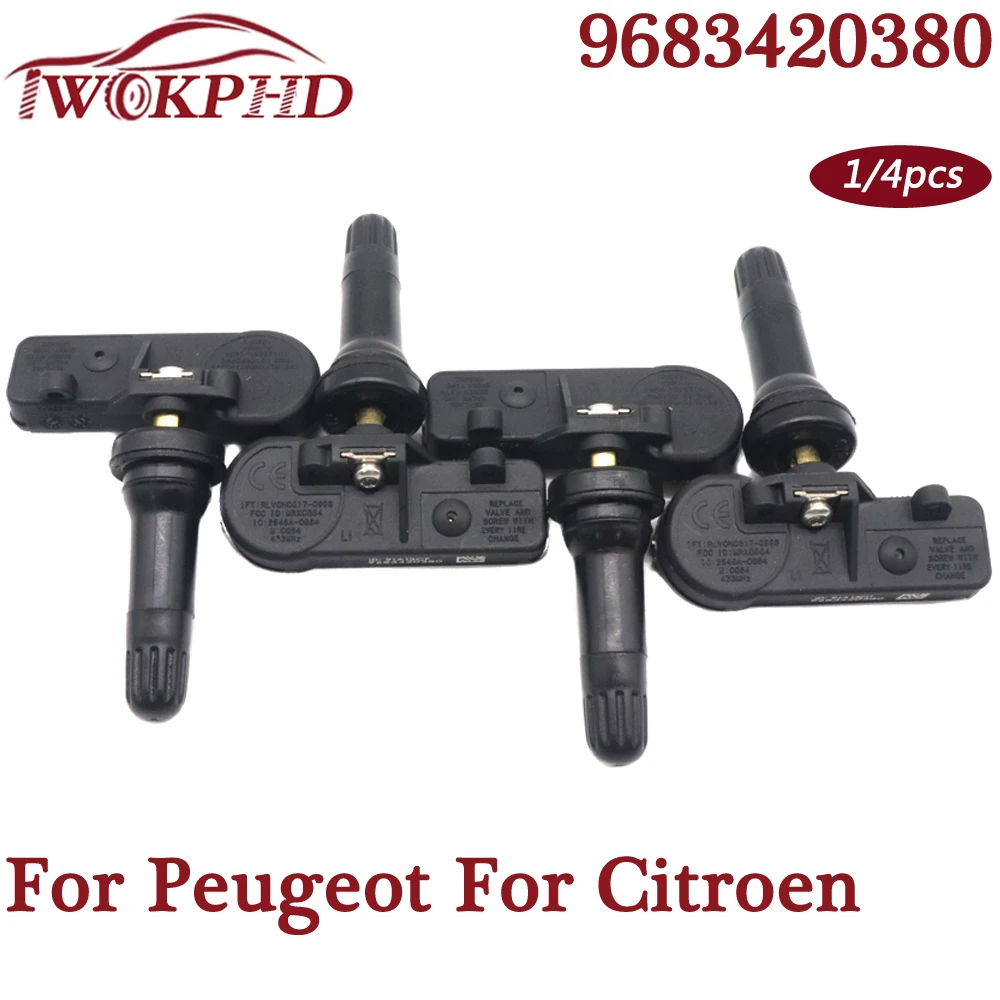 TPMS Tire Pressure Sensor Tyre Monitoring System 9683420380 for Peugeot 308 508 Partner Citroen Picasso C4 DS5 433mhz 9673860880
TPMS Tire Pressure Sensor Tyre Monitoring System 9683420380 for Peugeot 308 508 Partner Citroen Picasso C4 DS5 433mhz 9673860880