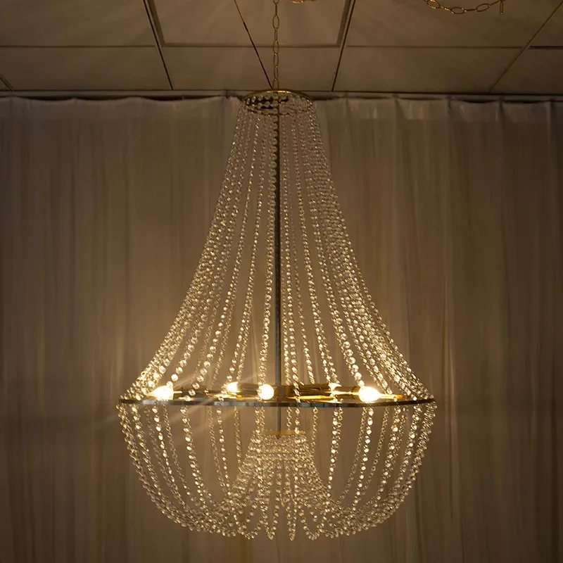 4pcs) gold color LED ceiling light chandelier lamp Romantic Wedding stage backdrop decor Crystal Hanging Light Living 2690
4pcs) gold color LED ceiling light chandelier lamp Romantic Wedding stage backdrop decor Crystal Hanging Light Living 2690