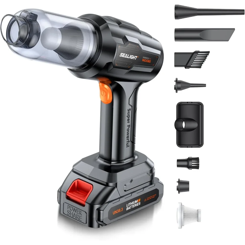 Handheld Car Vacuum Wireless, Portable Vacuum Cleaner with 21000pa High Power Suction, Two Batteries Long Endurance, 18v/120w M
Handheld Car Vacuum Wireless, Portable Vacuum Cleaner with 21000pa High Power Suction, Two Batteries Long Endurance, 18v/120w M