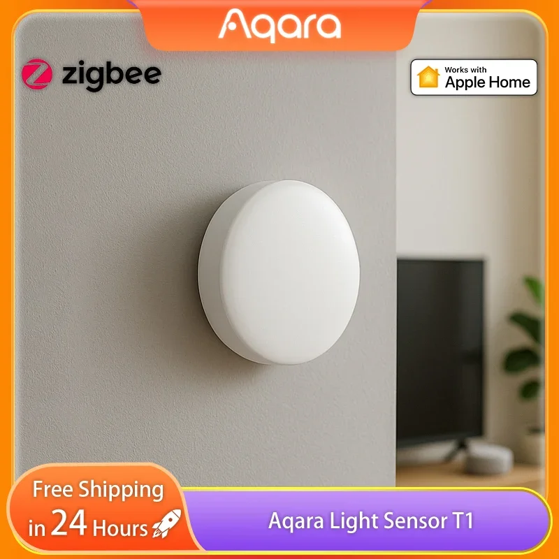 Датчик освещенности Aqara T1 Zigbee 3,0, датчик яркости, детектор света, умная индукционная смена света, управляемая Aqara Home Homekit
Датчик освещенности Aqara T1 Zigbee 3,0, датчик яркости, детектор света, умная индукционная смена света, управляемая Aqara Home Homekit