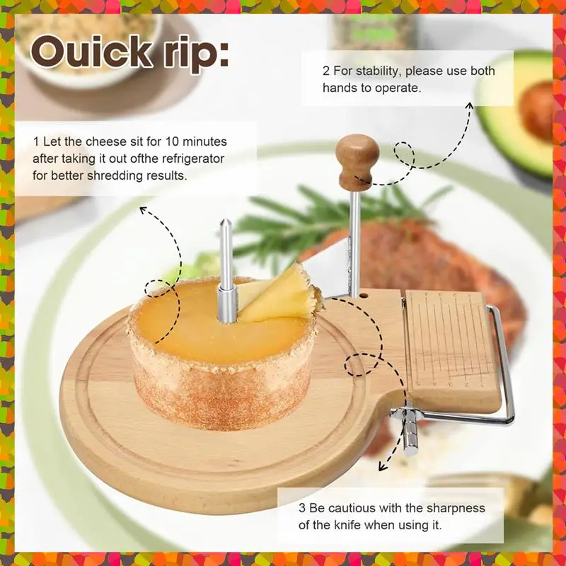 Promotion! Adjustable Thickness Cheese Slicer And Shaver - Wood Cheese Cutter For All Cheese Types
Promotion! Adjustable Thickness Cheese Slicer And Shaver - Wood Cheese Cutter For All Cheese Types