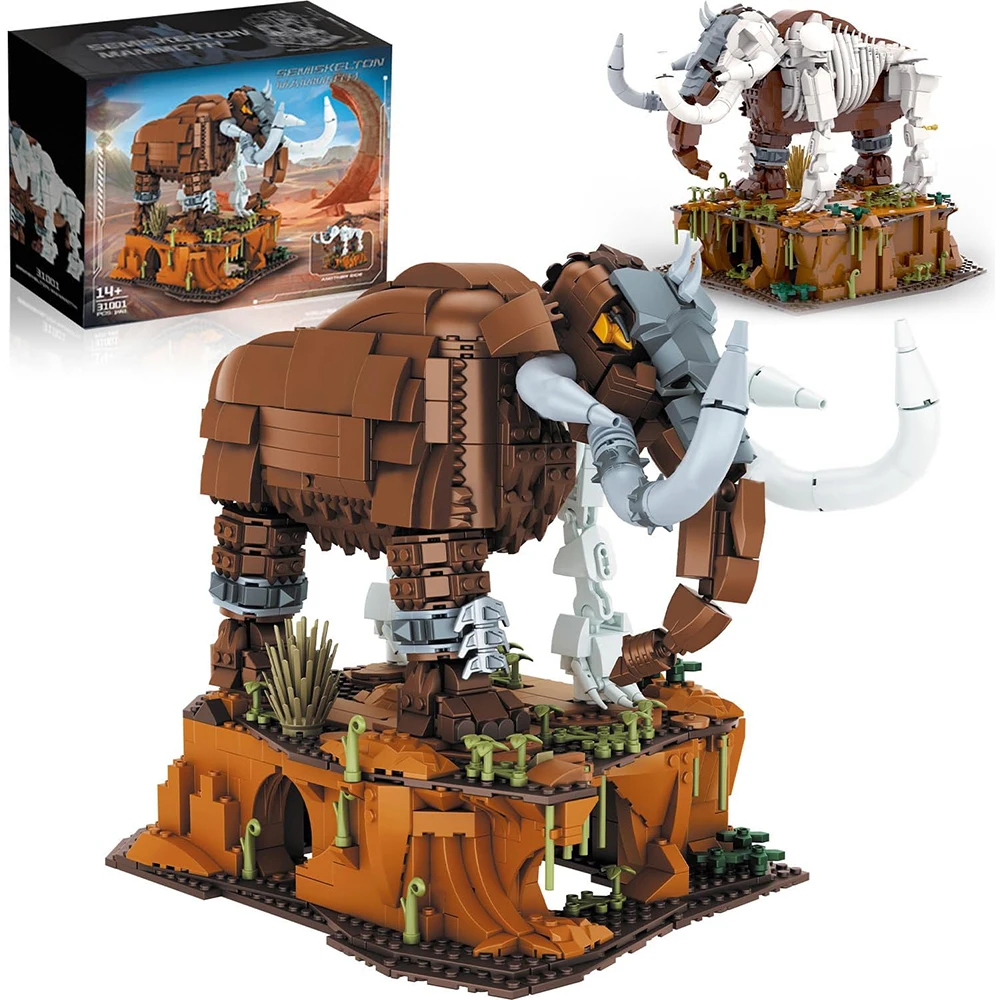 1310PCS Skeleton Mammoth Building Blocks Jurassic Animal Model Creative Desktop Ornament Birthday Gift For Boys Kids Toys
1310PCS Skeleton Mammoth Building Blocks Jurassic Animal Model Creative Desktop Ornament Birthday Gift For Boys Kids Toys