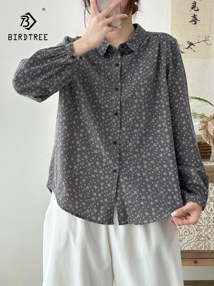 Новая зимняя хлопковая рубашка с длинными рукавами 2025, женская рубашка с отложным воротником и принтом, модная повседневная свободная блузка Mori Girl T5N054CC
Новая зимняя хлопковая рубашка с длинными рукавами 2025, женская рубашка с отложным воротником и принтом, модная повседневная свободная блузка Mori Girl T5N054CC