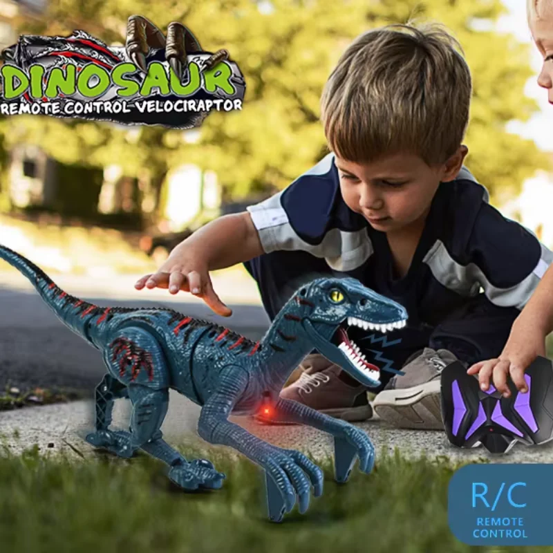 Large Remote Control Dinosaur Toys Kids Jurassic Velociraptor Toys Imitates Walking and Sounds Sing Shaking Head Tail Robot Toys
Large Remote Control Dinosaur Toys Kids Jurassic Velociraptor Toys Imitates Walking and Sounds Sing Shaking Head Tail Robot Toys