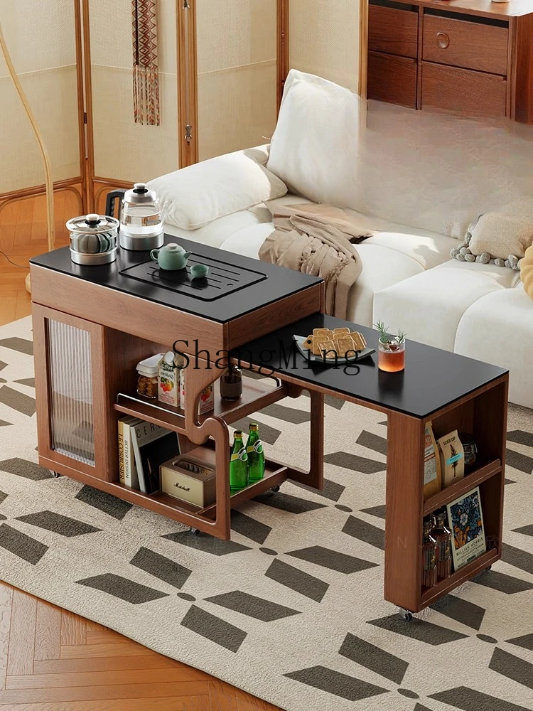 CL Balcony Tea Table Home New Chinese Style Solid Wood Extendable Movable New Small Apartment Tea Cart
CL Balcony Tea Table Home New Chinese Style Solid Wood Extendable Movable New Small Apartment Tea Cart