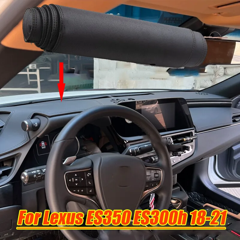 Для Lexus ES350 300h 18-21 кожаный защитный коврик для приборной панели, черный коврик
Для Lexus ES350 300h 18-21 кожаный защитный коврик для приборной панели, черный коврик
