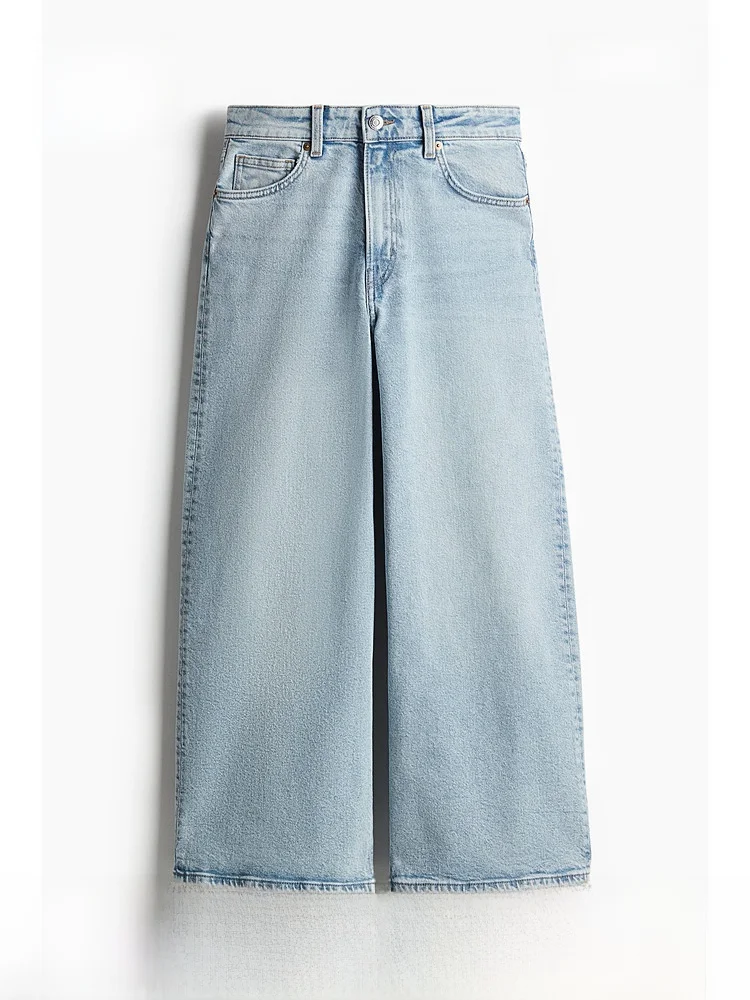 H&M High Waist Wide Leg Jeans Women's Fashion Summer New Style Slim Fit Cotton Blend Elastic Fiber Ladies Premium Denim
H&M High Waist Wide Leg Jeans Women's Fashion Summer New Style Slim Fit Cotton Blend Elastic Fiber Ladies Premium Denim