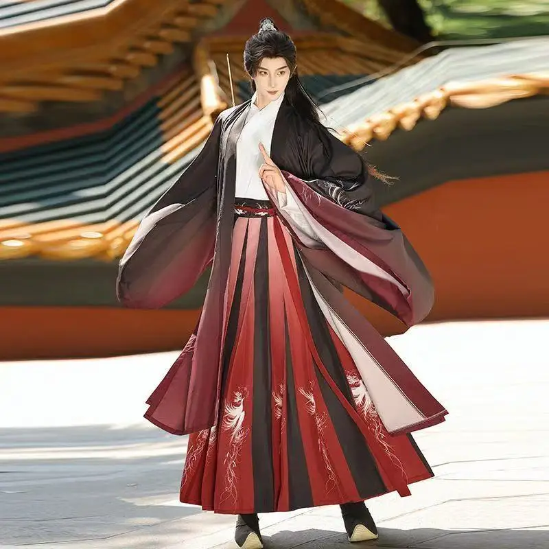 Original Hanfu Men's Traditional Chinese Cross Collar Printing Suits Vintage Carnival Swordsman Cosplay Costume Stage Outfit Red
Original Hanfu Men's Traditional Chinese Cross Collar Printing Suits Vintage Carnival Swordsman Cosplay Costume Stage Outfit Red