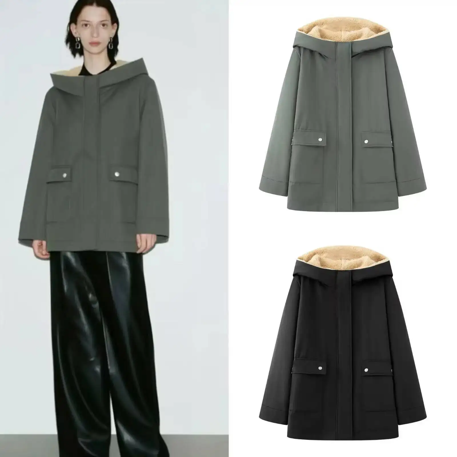 Faionable Thiened Fce Women's Parka Coat Autumn New Arrival Simple Matchable Hooded Cotton Jaet Straight Cut Long Sl...
Faionable Thiened Fce Women's Parka Coat Autumn New Arrival Simple Matchable Hooded Cotton Jaet Straight Cut Long Sl...