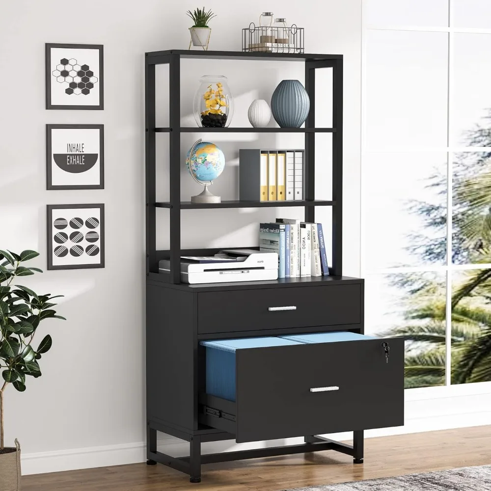 2 Drawer Lateral File Cabinet with Lock, Letter Size Large Modern Filing Cabinet Printer Stand with Open Storage Shelves for Ho
2 Drawer Lateral File Cabinet with Lock, Letter Size Large Modern Filing Cabinet Printer Stand with Open Storage Shelves for Ho