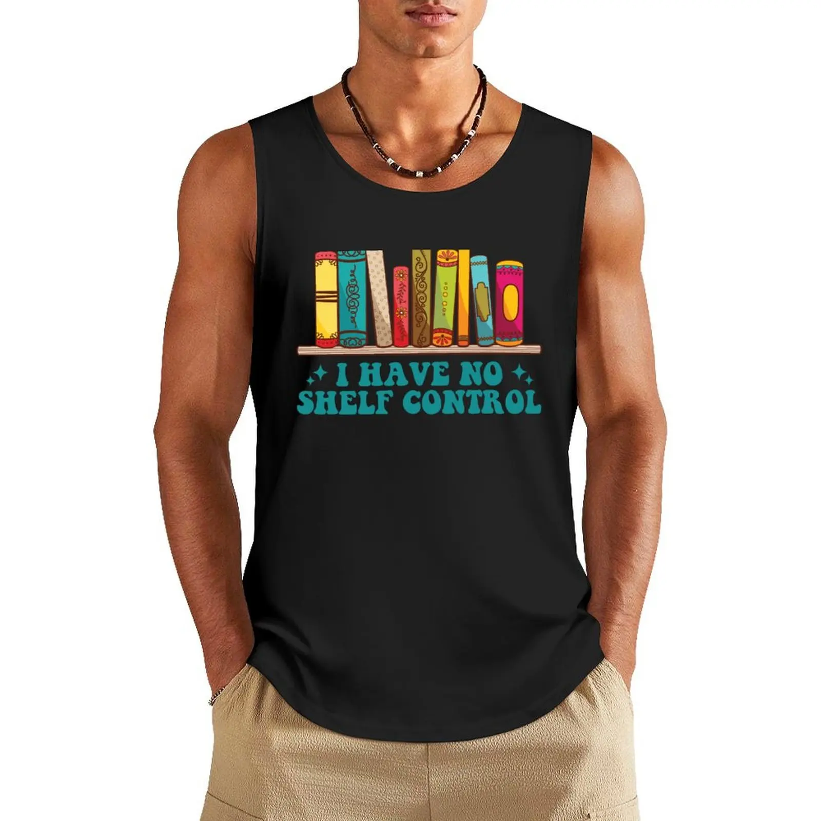 I Have No Shelf Control Tank Top Men's singlets gym accessories men sports clothes for men Vest for boy
I Have No Shelf Control Tank Top Men's singlets gym accessories men sports clothes for men Vest for boy