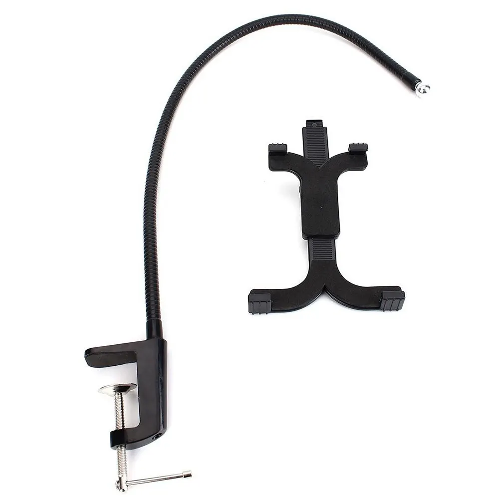 360 Degree Rotating Gooseneck Tablet Stand Clamp Mount for 5-11 Inch Devices Universal Bed Desk Holder Black Tablet Holder
360 Degree Rotating Gooseneck Tablet Stand Clamp Mount for 5-11 Inch Devices Universal Bed Desk Holder Black Tablet Holder