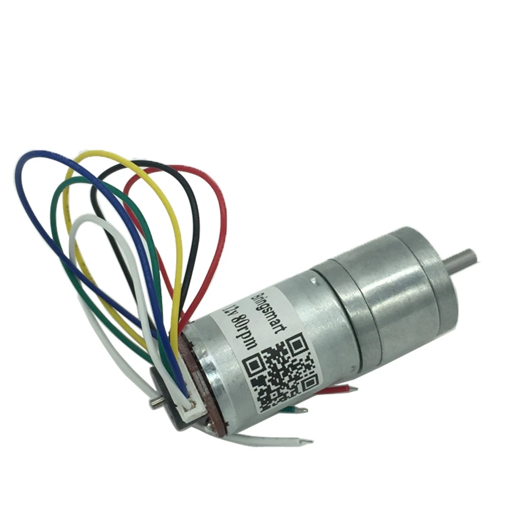 Bringsmart JGA25-370B Gear Motor 12v DC Mini Electric Motor with Encoder for DIY Robot Toy
Bringsmart JGA25-370B Gear Motor 12v DC Mini Electric Motor with Encoder for DIY Robot Toy