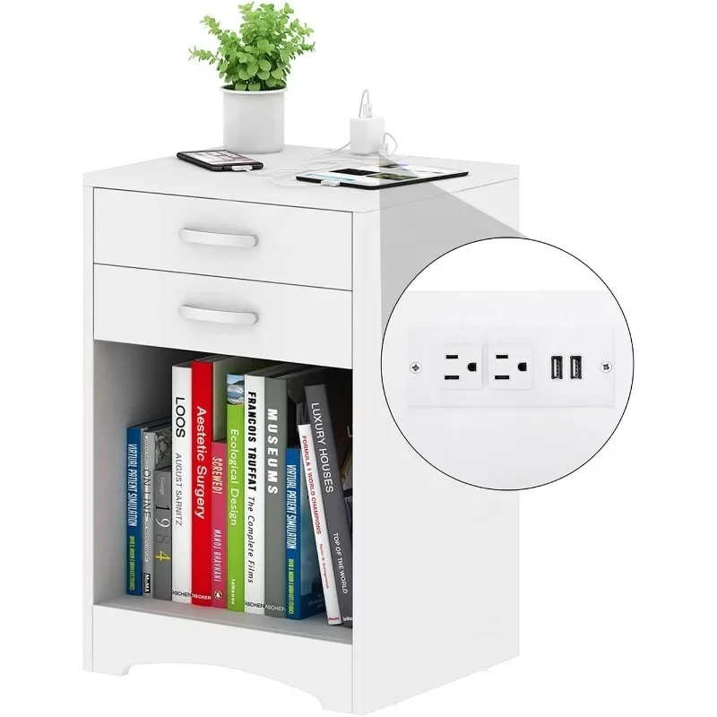 Nightstand with Charging Station Bedroom Nightstand Wooden Sofa Side Table Coffee Table Storage Space Small Kids Nightstand
Nightstand with Charging Station Bedroom Nightstand Wooden Sofa Side Table Coffee Table Storage Space Small Kids Nightstand