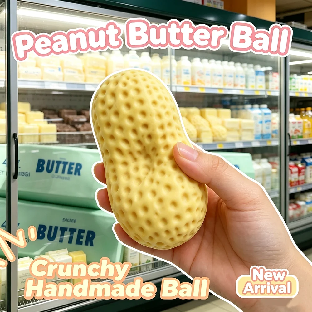 Peanut Stress Ball Crunchy Squeeze Ball Squishy Toy Buttery-Soft Feel Fidget Toy ASMR Sensory Anti Stress Toys for Kids & Adults
Peanut Stress Ball Crunchy Squeeze Ball Squishy Toy Buttery-Soft Feel Fidget Toy ASMR Sensory Anti Stress Toys for Kids & Adults