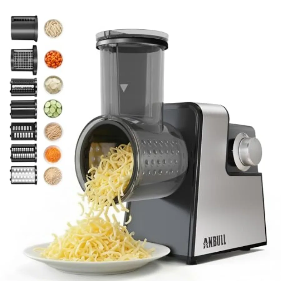 7-in-1 Electric Salad Maker 250W Professional Cheese Grater and Vegetable Cutter with Dicer French Fry Blades Automatic Slicer
7-in-1 Electric Salad Maker 250W Professional Cheese Grater and Vegetable Cutter with Dicer French Fry Blades Automatic Slicer